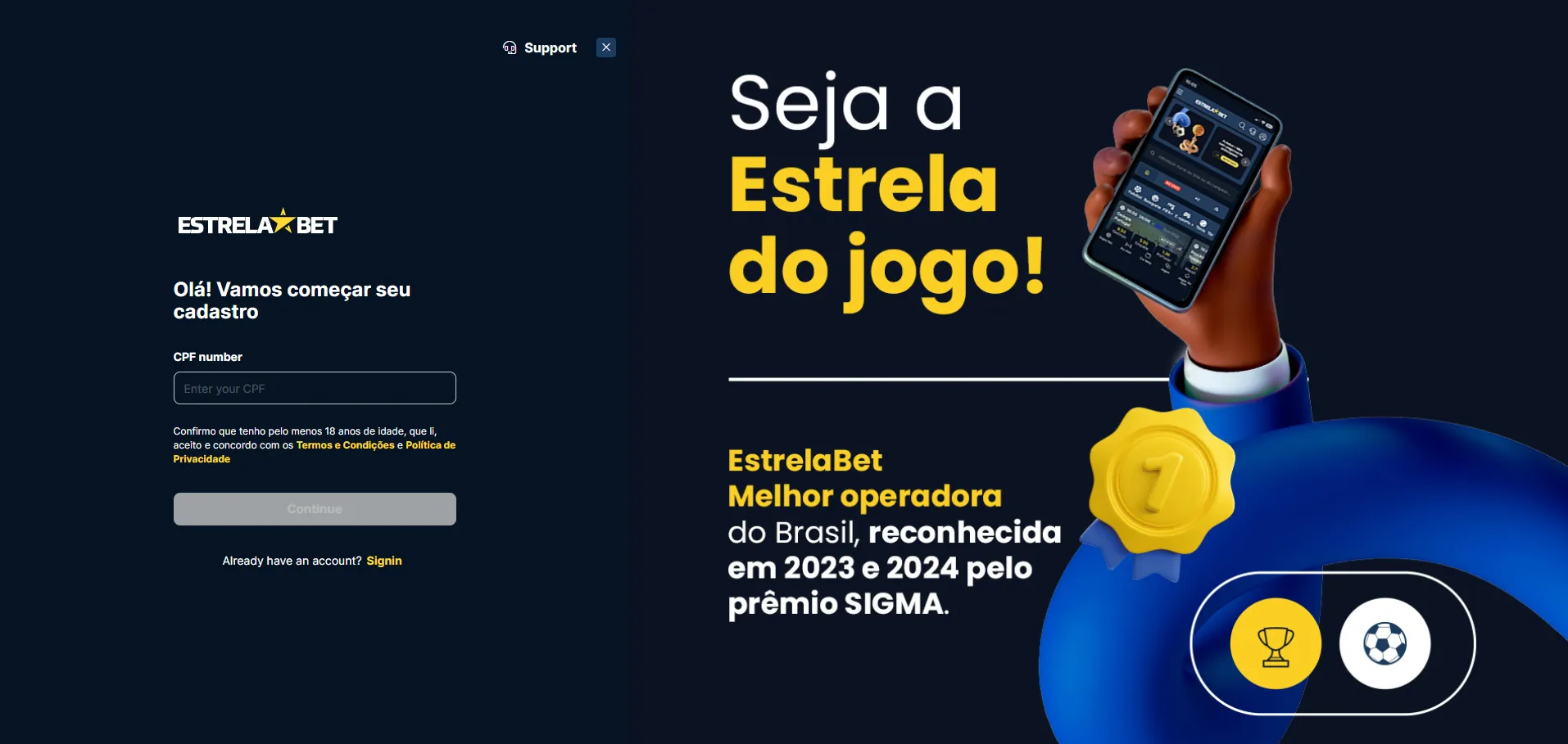 Estrela Bet Aviator login